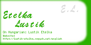 etelka lustik business card